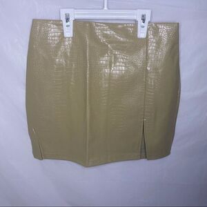 Fashion Nova Croc Mini Skirt Size S